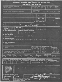 Shaw's US Army Record